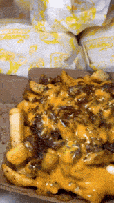 Loaded Pastrami Fries Fries GIF - Loaded Pastrami Fries Fries Food GIFs