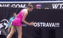 Kristyna Pliskova Serve GIF - Kristyna Pliskova Serve Tennis GIFs