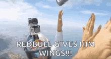 Redbull Gives Him Wings High F Ive GIF - Redbull Gives Him Wings Redbull High F Ive GIFs