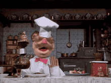 muppets muppet show swedish chef coffee brewing