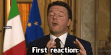 Matteo Renzi Shocked Face GIF