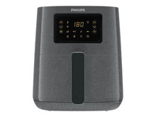a philips air fryer with a digital display showing 180