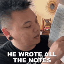 He Wrote All The Notes Aj Rafael GIF - He Wrote All The Notes Aj Rafael Songwriting GIFs
