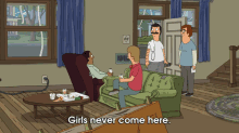 Girls Never Come Here GIF - Girls Never Come Here Bobs Burgers Audio GIFs