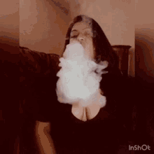 Dick Cloud Smoke GIF - Dick Cloud Smoke Girl GIFs