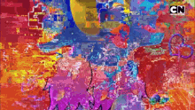 a cartoon network advertisement shows a colorful background