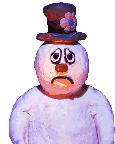 Frosty Snowman Sticker - Frosty Snowman Sad Stickers