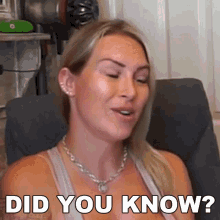 Did You Know Tracy Kiss GIF - Did You Know Tracy Kiss Do You Have Any Idea About It GIFs