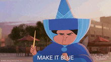 Make It Blue Merryweather GIF - Make It Blue Merryweather Once Upon A Studio GIFs