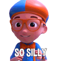 So Silly Blippi Sticker - So Silly Blippi Blippi Wonders - Educational Cartoons For Kids Stickers