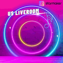 a poster for us liveroom music with a starmaker logo in the corner