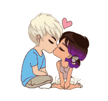 kissing cute