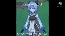 Bones Will Get Ganyu Bones GIF