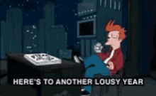 Fry Lousy Year GIF - Fry Lousy Year Futurama GIFs