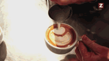 How To Make Latte Art GIF - Coffee Latte Yum GIFs
