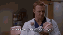 Baby Guy GIF - Greys Anatomy Kevin Mc Kidd Baby Guy GIFs