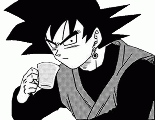 Black Goku Shocked Sticker - Black Goku Shocked Looking Around - Discover &  Share GIFs