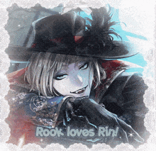 a picture of a vampire with the words rook loves rin below him