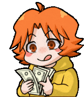 Hyeyanksook Money Sticker - Hyeyanksook Money Anime Stickers