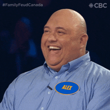 Laughing Alex GIF - Laughing Alex Family Feud Canada GIFs