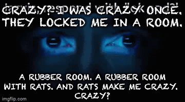 Possibly the original Crazy? I was crazy once. They locked me in