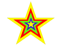 colorful star