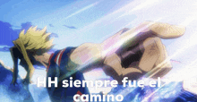 all might from my hero academia is flying through the air