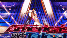 an ad for america 's got talent shows a couple dancing