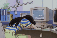 Retro Anime Sleep GIF - Retro Anime Sleep GIFs