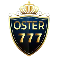 a logo for oster 777 has a crown on top of it
