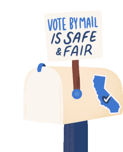 Vote By Mail Is Safe And Fair Ca Recall Sticker - Vote By Mail Is Safe And Fair Ca Recall Voting Stickers