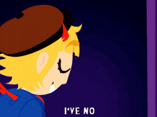 a cartoon character says i 've no on the bottom