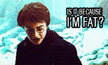 Is It Because I'M Fat Harry Potter GIF - Is It Because I'M Fat Harry Potter Fat GIFs