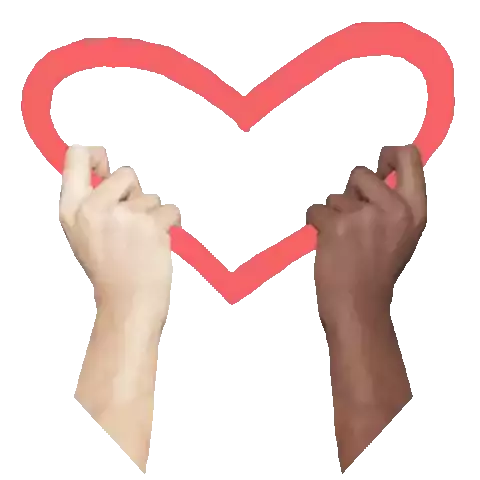 Love Hand Sticker - Love Hand Heart Stickers