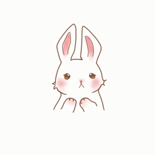 Bunny Kawaii Sticker - Bunny Kawaii Aesthetic - Discover & Share GIFs