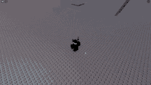 a screenshot of a video game showing a black object with a white arrow pointing to it