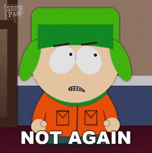 Not Again Kyle Broflovski GIF - Not Again Kyle Broflovski South Park World Privacy Tour GIFs