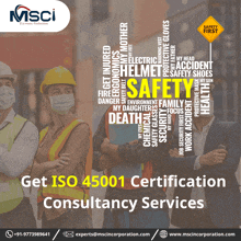 a poster for msci certification consultancy services