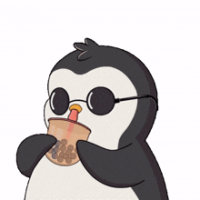 drink tea penguin taiwan asia