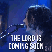 The Lord Is Coming Soon Jack White GIF - The Lord Is Coming Soon Jack White Saturday Night Live GIFs