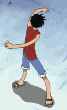 Luffy Stretching GIF