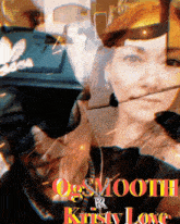 a picture of a man and woman with the words ogsmooth kristy love