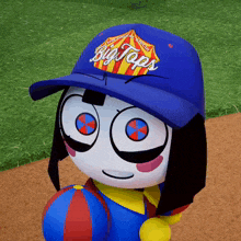 a cartoon character wearing a big taps hat
