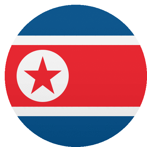 North Korea Flags Sticker - North Korea Flags Joypixels Stickers