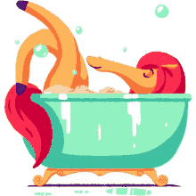 a bath