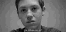 Carl Gallagher GIF - Carl Gallagher Shameless You Think You Scare Me GIFs