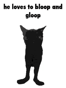 he loves to bloop and gloop