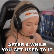 After A While You Get Used To It Mimi GIF - After A While You Get Used To It Mimi Michaela Lintrup GIFs