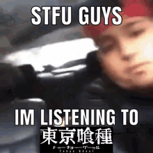 Stfu Im Listening GIF - Stfu Im Listening Tokyo Ghoul GIFs