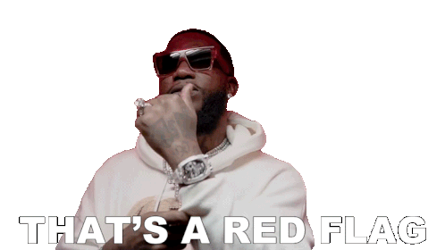 Thats A Red Flag Gucci Mane Sticker - Thats A Red Flag Gucci Mane Red Flag Song Stickers
